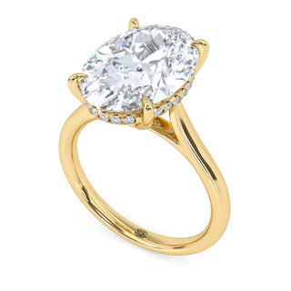 Oval Classic Lab Diamond Engagement Ring 5.0 ct