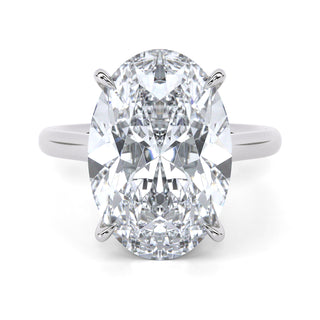 Oval Classic Lab Diamond Engagement Ring 4.0 ct