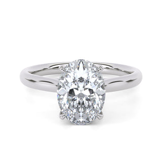 Oval Classic Lab Diamond Engagement Ring 1.5 ct