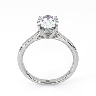Oval Classic Lab Diamond Engagement Ring 1.5 ct
