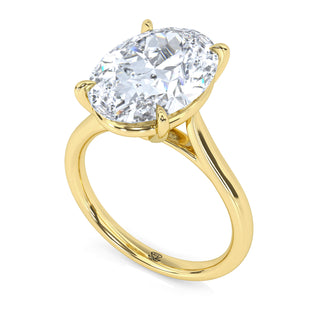 Lyra Oval Pavé Diamond Band 5.0 ct