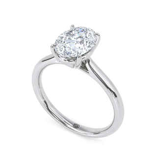 Lyra Oval Pavé Diamond Band 1.5 ct