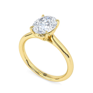 Lyra Oval Pavé Diamond Band 1.5 ct