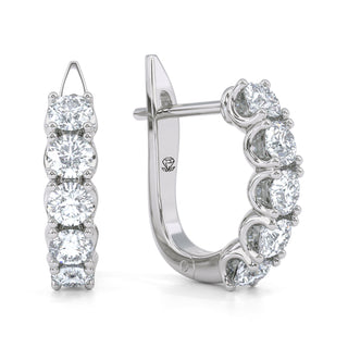 Halo Lab Diamond Earrings