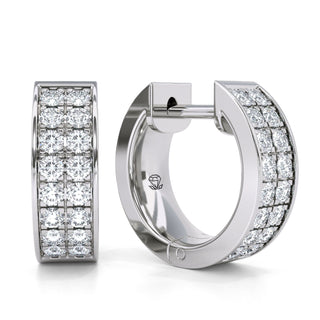 Pendientes de diamantes de laboratorio pequeños