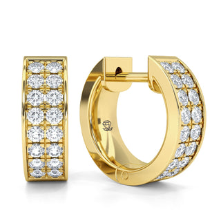 Pendientes de diamantes de laboratorio pequeños