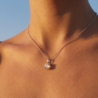 2 ct Round Lab Grown Diamond Antwerpen Solitaire Pendant Necklace