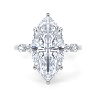 3 ct Marquise Lab Grown Diamond Antwerpen III Pavé Engagement Ring | 3.25 ct tw