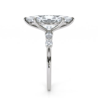 3 ct Marquise Lab Grown Diamond Antwerpen III Pavé Engagement Ring | 3.25 ct tw