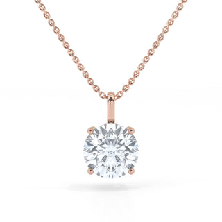 2 ct Round Lab Grown Diamond Antwerpen Solitaire Pendant Necklace