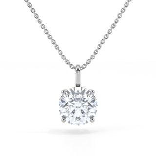 2 ct Round Lab Grown Diamond Antwerpen Solitaire Pendant Necklace