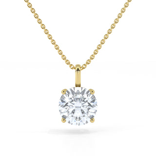 2 ct Round Lab Grown Diamond Antwerpen Solitaire Pendant Necklace
