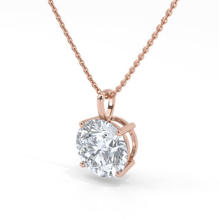 3 ct Round Lab Grown Diamond Antwerpen Solitaire Pendant Necklace
