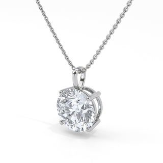 3 ct Round Lab Grown Diamond Antwerpen Solitaire Pendant Necklace