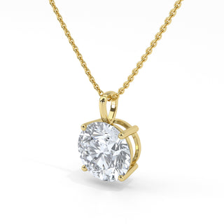 3 ct Round Lab Grown Diamond Antwerpen Solitaire Pendant Necklace