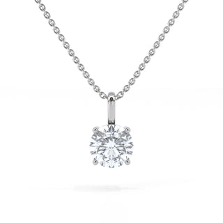 1 ct Round Lab Grown Diamond Antwerpen Solitaire Pendant Necklace