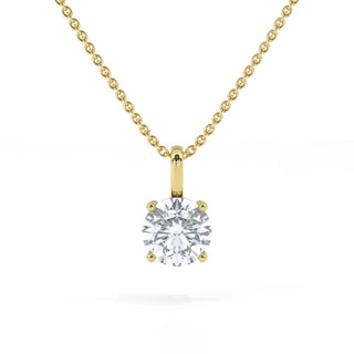 1 ct Round Lab Grown Diamond Antwerpen Solitaire Pendant Necklace