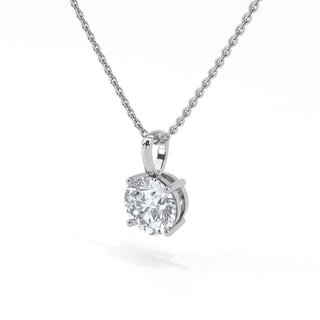 1 ct Round Lab Grown Diamond Antwerpen Solitaire Pendant Necklace