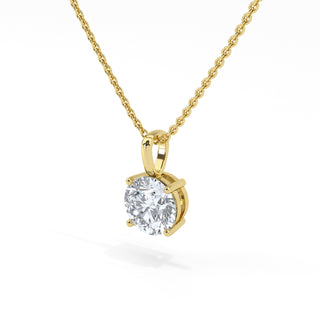 1 ct Round Lab Grown Diamond Antwerpen Solitaire Pendant Necklace
