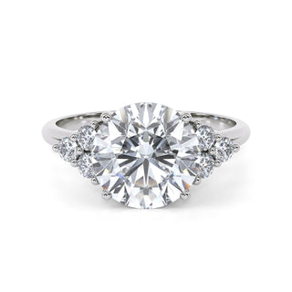2 ct Round Lab Grown Diamond Antwerpen VI Pavé Engagement Ring | 2.21 ct tw