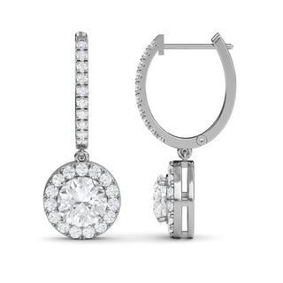 Princess Cut Four-Prong Stud Earrings 2.0 ctw