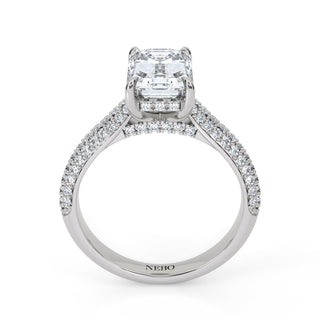 Veil Emerald Hidden Halo Engagement Ring 2.0 ct