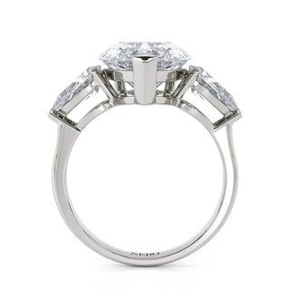 Pear Cut Three-Stone Engagement Ring 4.75 ct.