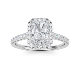 Emerald Cut Signature Halo Pavé Engagement Ring 1.0 ctw