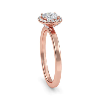 Cushion Cut Halo Pavé Engagement Ring 1.0 ct