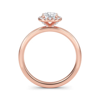 Cushion Cut Halo Pavé Engagement Ring 1.0 ct