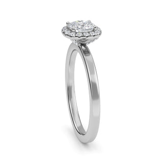 Cushion Cut Halo Pavé Engagement Ring 1.0 ct