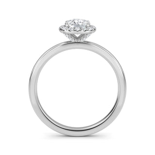 Cushion Cut Halo Pavé Engagement Ring 1.0 ct