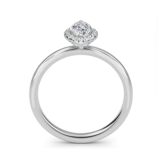 Marquise Cut Halo Engagement Ring 0.5 ct