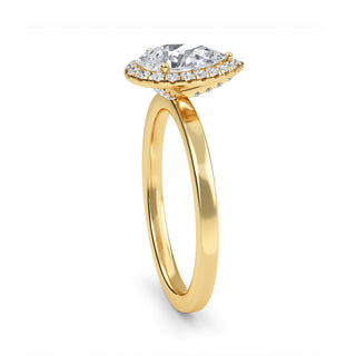 Pear Cut Halo Engagement Ring 1.5 ct