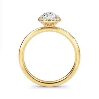 Pear Cut Halo Engagement Ring 1.5 ct