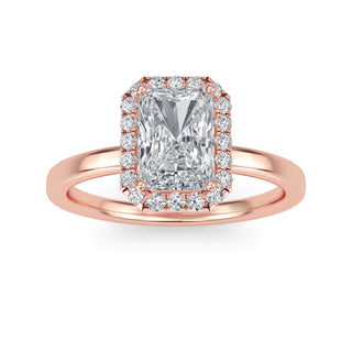 Radiant Cut Double-Halo Engagement Ring 1.0 ct
