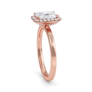 Radiant Cut Double-Halo Engagement Ring 1.0 ct