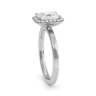 Radiant Cut Double-Halo Engagement Ring 1.0 ct