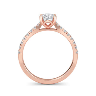 Cushion Classic Pavé Engagement Ring 1.0 ct
