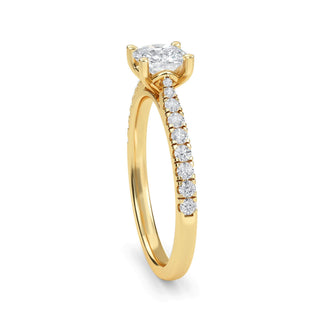Cushion Classic Pavé Engagement Ring 1.0 ct