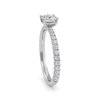 Cushion Refined Pavé Engagement Ring 1.0 ctw