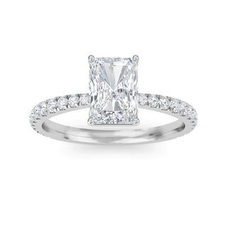 Radiant Cut Signature Pavé Engagement Ring 1.0 ctw