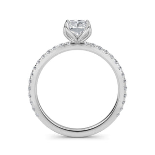 Radiant Cut Petite Pavé Engagement Ring 1.0 ct