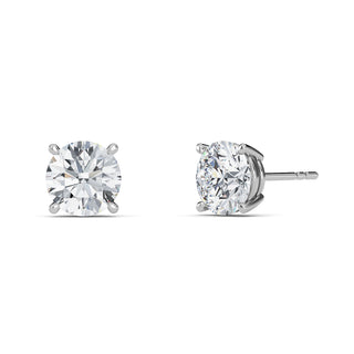 Round Brilliant Four-Prong Stud Earrings 1.0 ctw