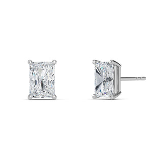 Radiant Cut Four-Prong Stud Earrings 1.0 ctw