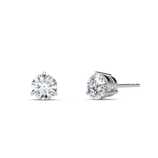 Round Cut Four-Prong Stud Earrings 1.0 ctw