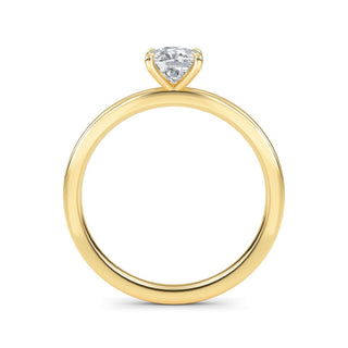 Anillo de compromiso solitario clásico de talla cojín de 1,0 ctw