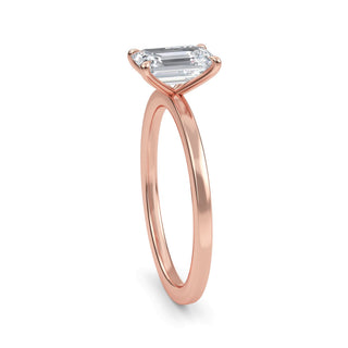 Emerald Cut Solitaire Engagement Ring 1.0 ct