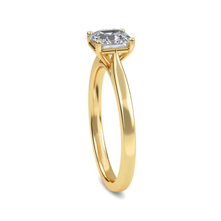 Asscher Cut Refined Solitaire Engagement Ring 1.0 ct