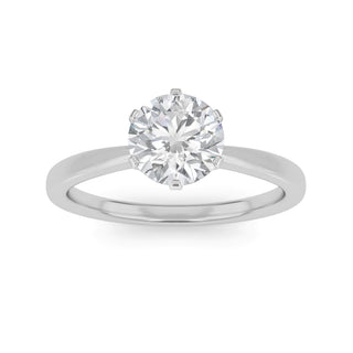 Round Cut Timeless Solitaire Engagement Ring 1.0 ctw